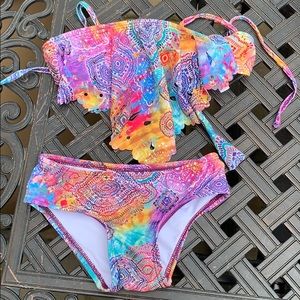 Girls 2 piece bathing suit